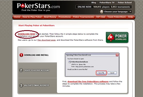 Pokerstars real money client sign up